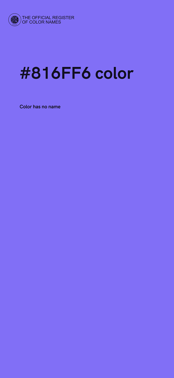 #816FF6 color image