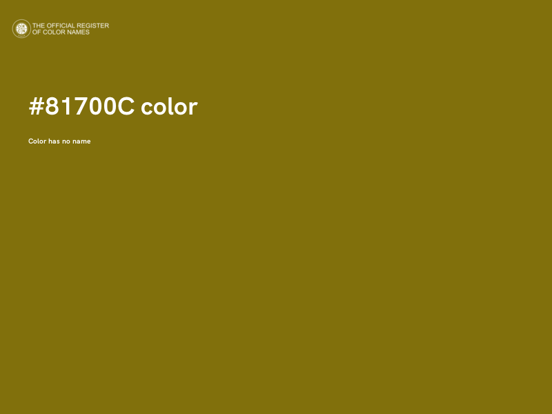 #81700C color image