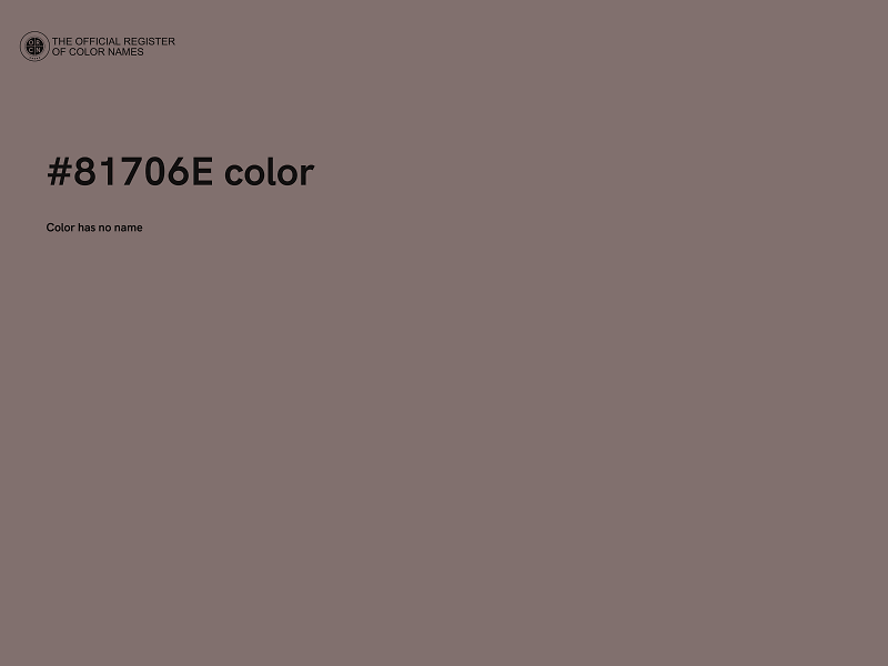 #81706E color image