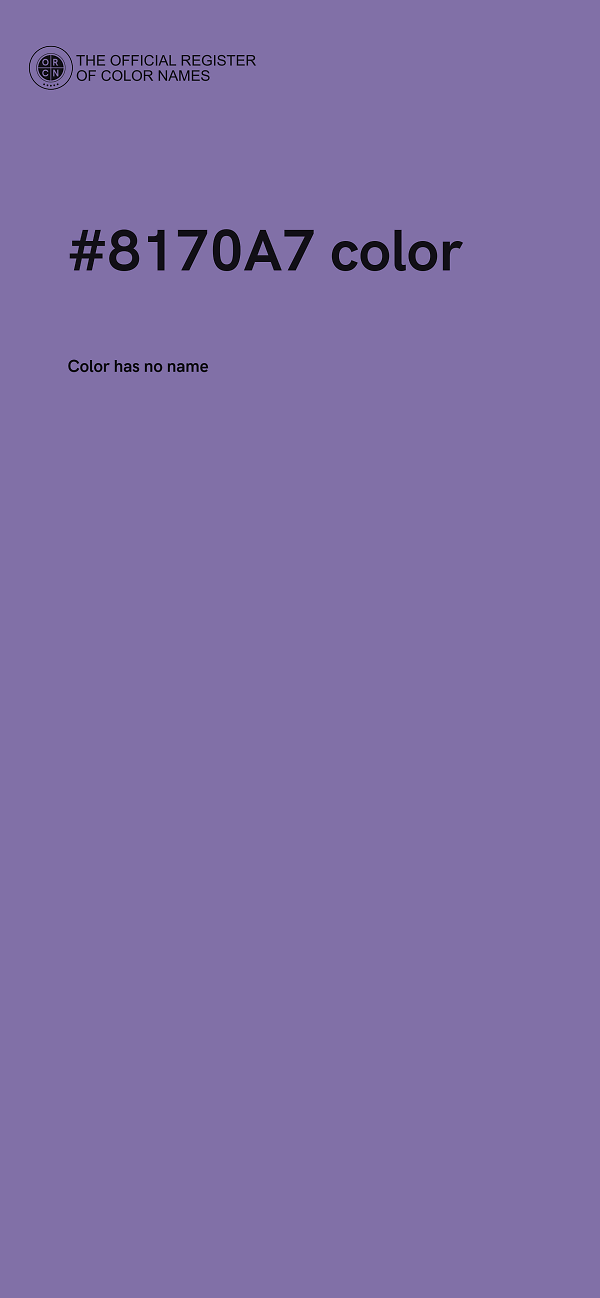 #8170A7 color image
