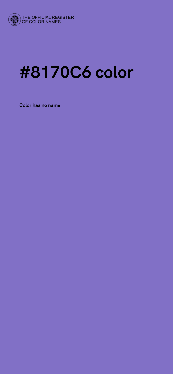 #8170C6 color image