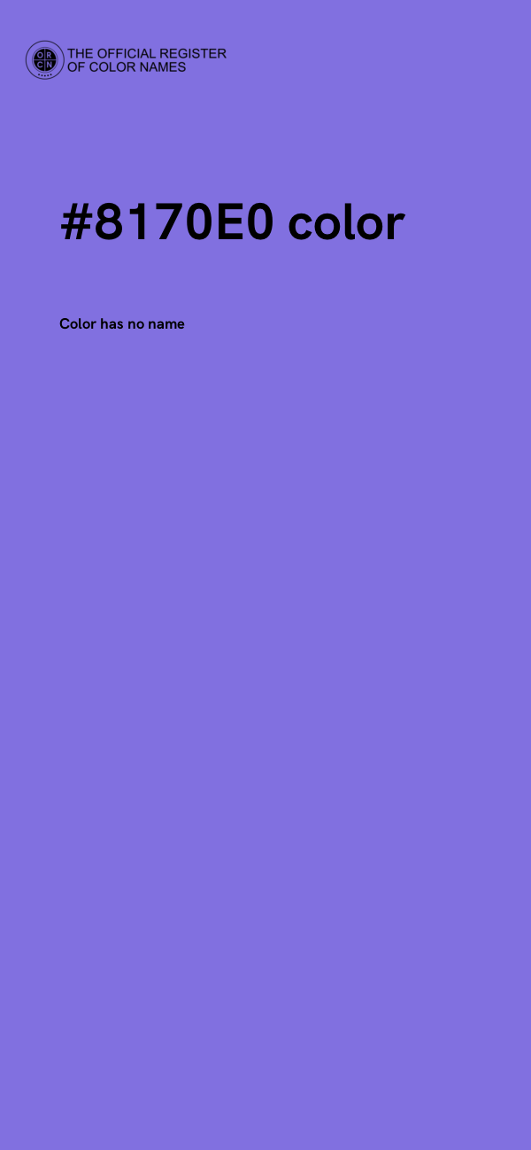 #8170E0 color image