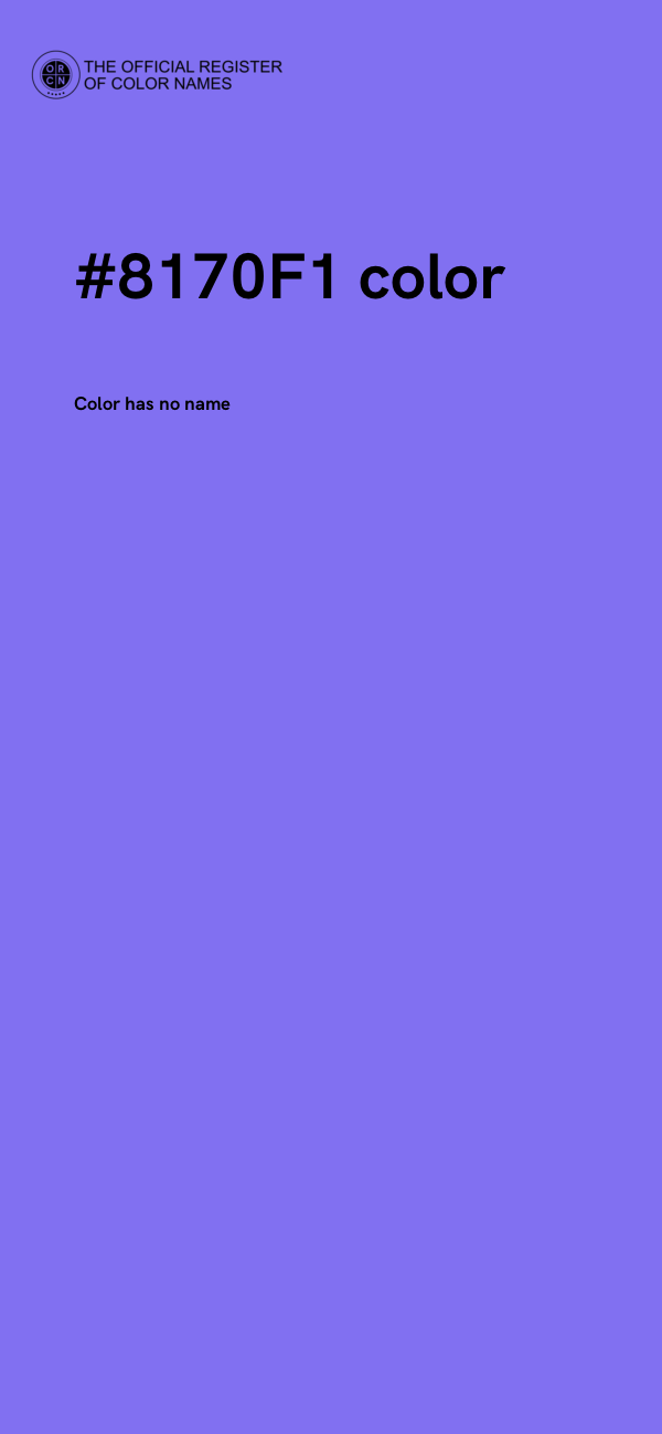 #8170F1 color image