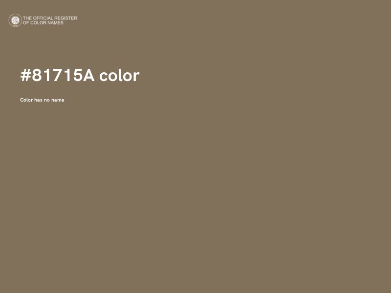 #81715A color image