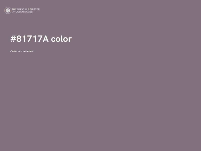 #81717A color image
