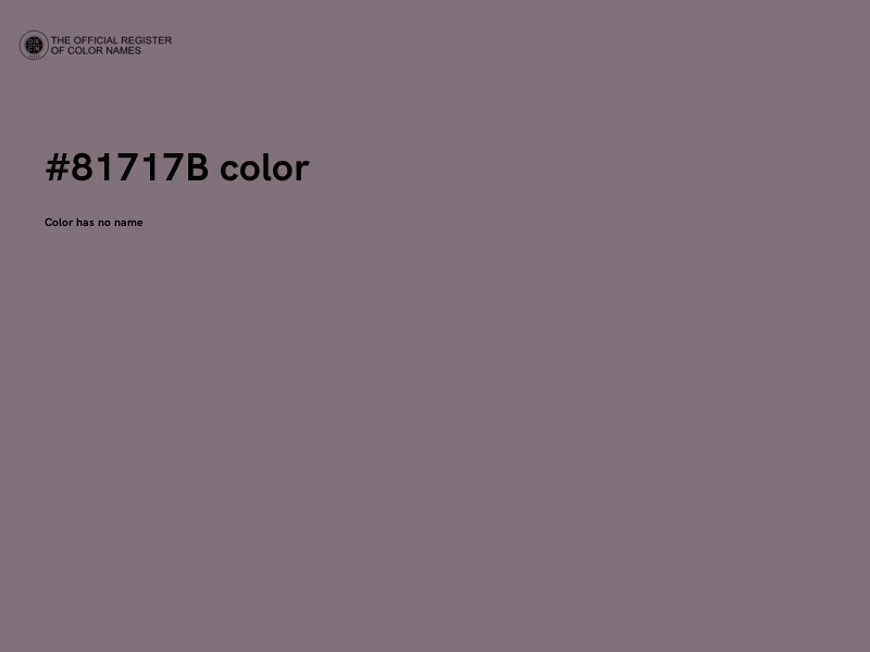 #81717B color image