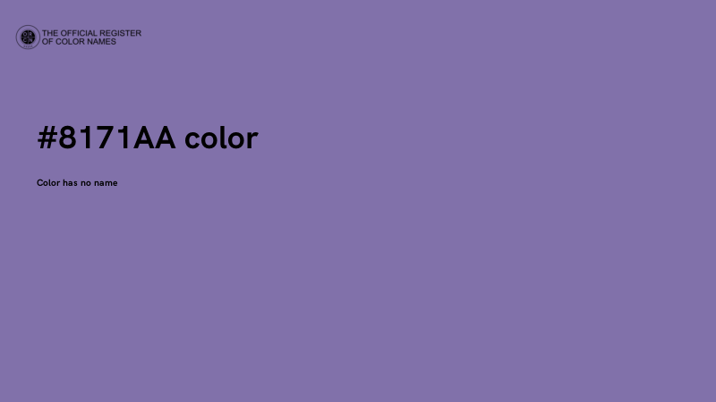 #8171AA color image