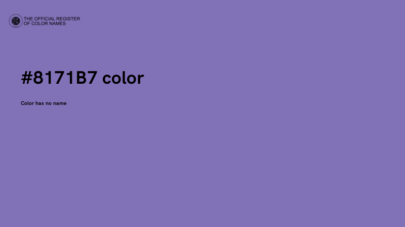 #8171B7 color image