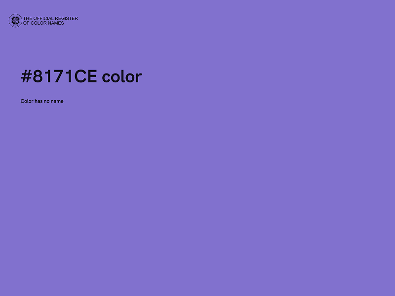 #8171CE color image