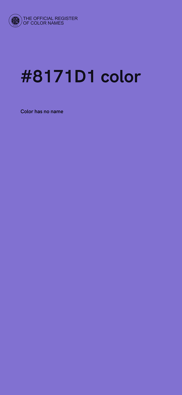 #8171D1 color image