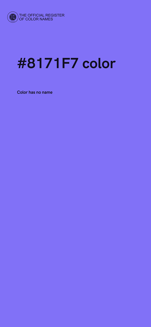 #8171F7 color image