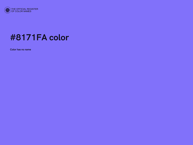#8171FA color image