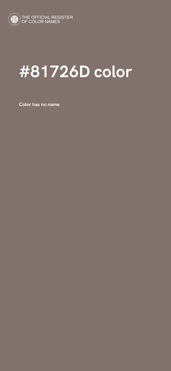 #81726D color image