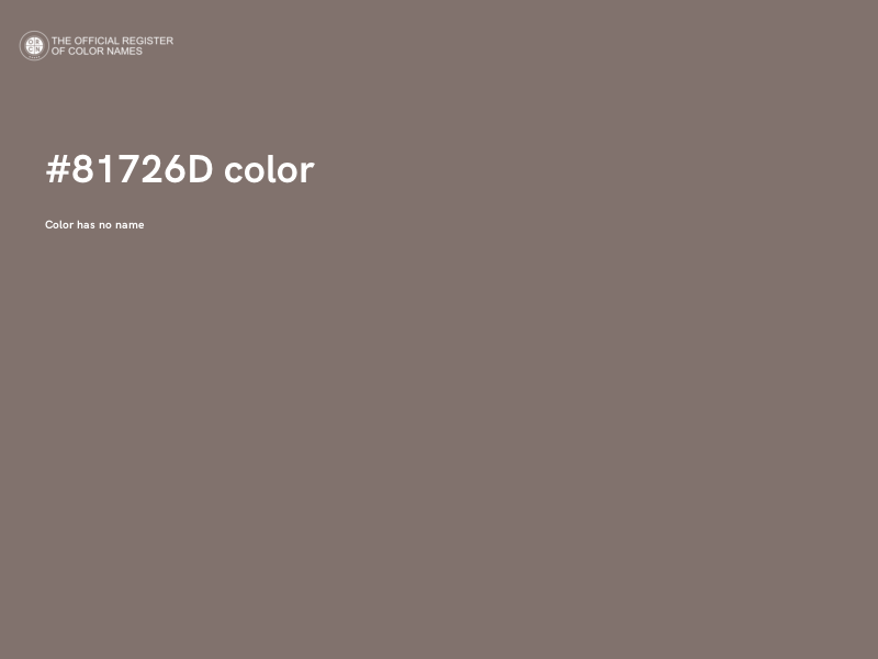 #81726D color image
