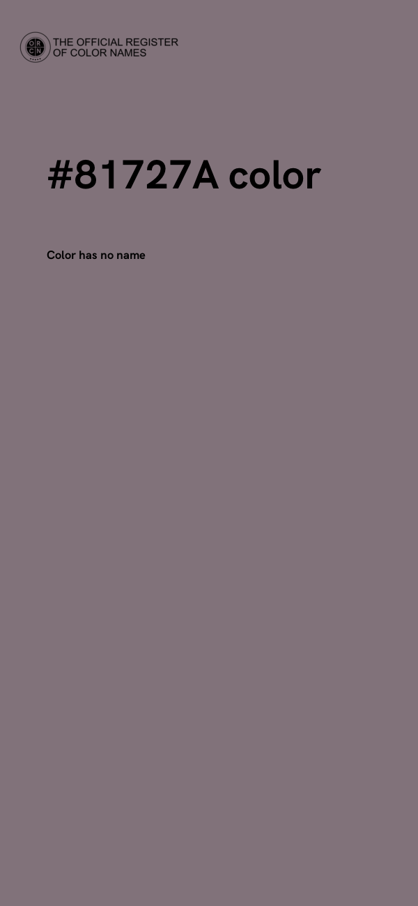 #81727A color image