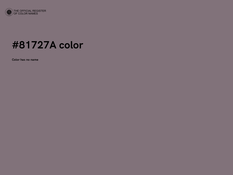 #81727A color image