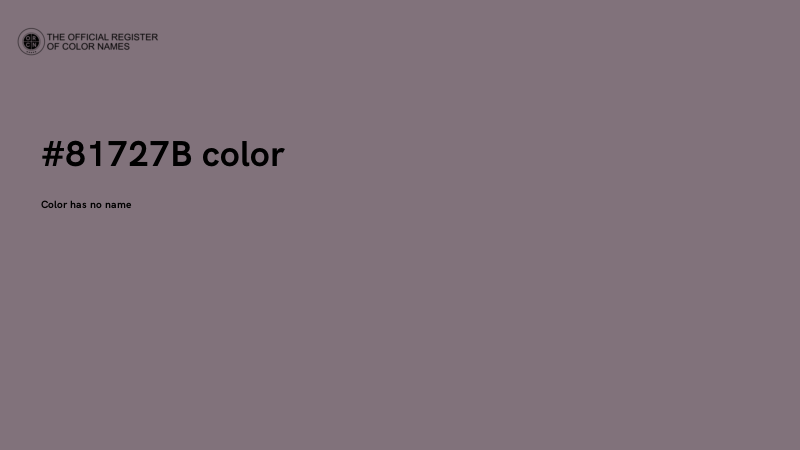 #81727B color image