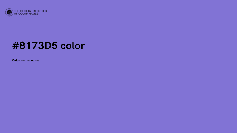 #8173D5 color image