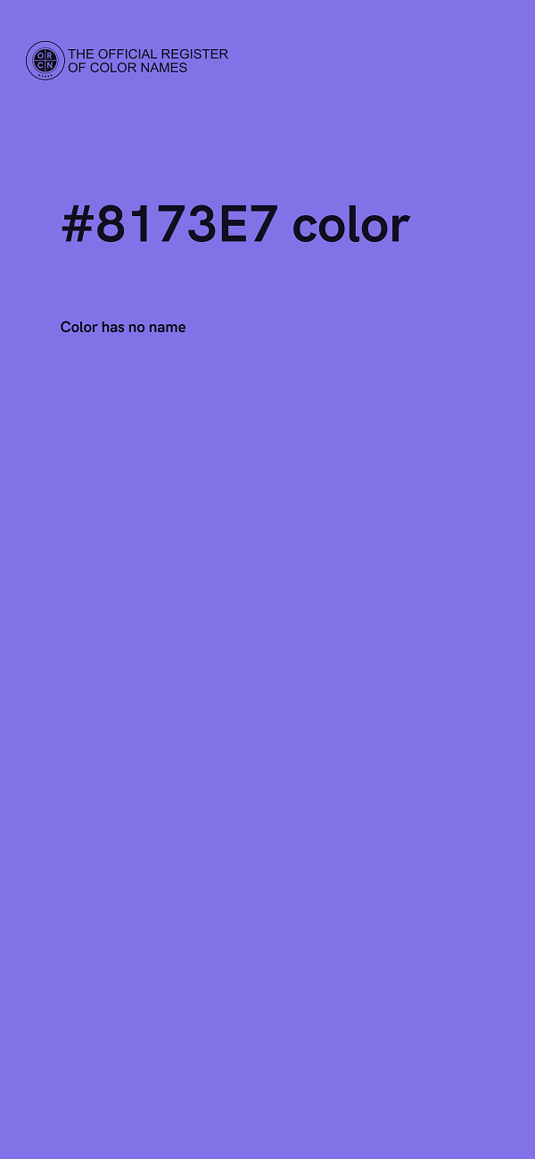 #8173E7 color image