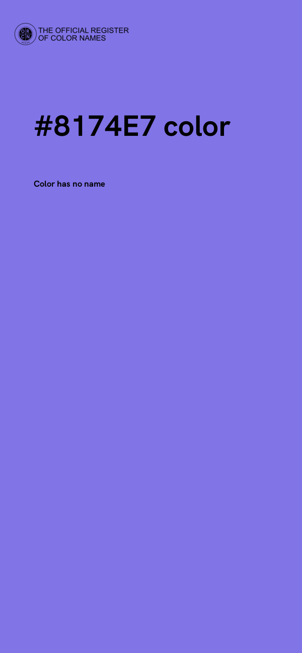 #8174E7 color image