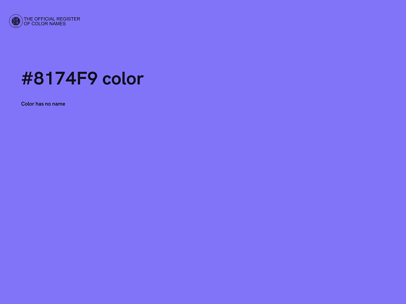 #8174F9 color image
