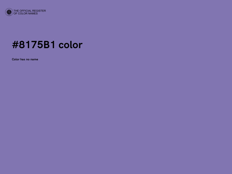 #8175B1 color image