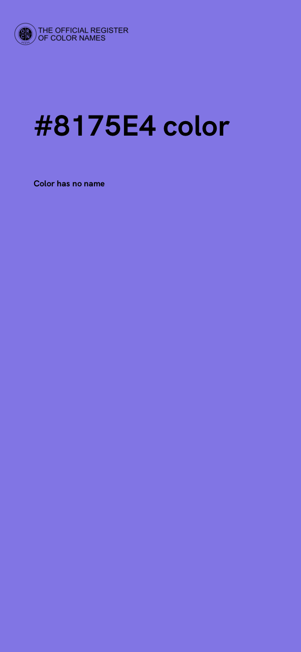 #8175E4 color image