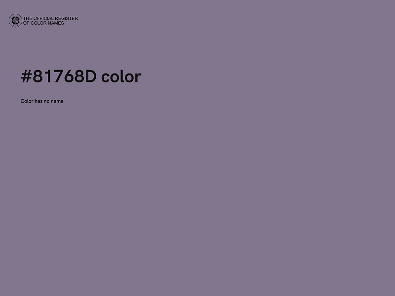 #81768D color image