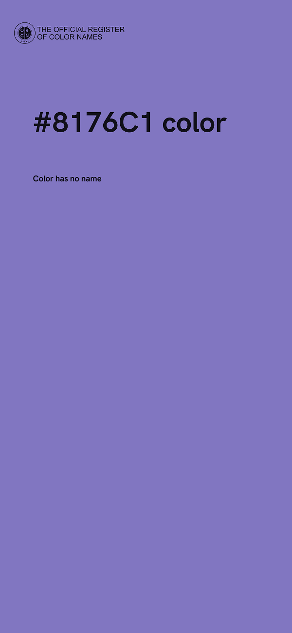 #8176C1 color image