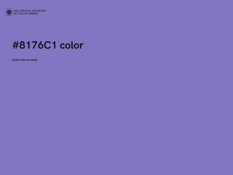 #8176C1 color image
