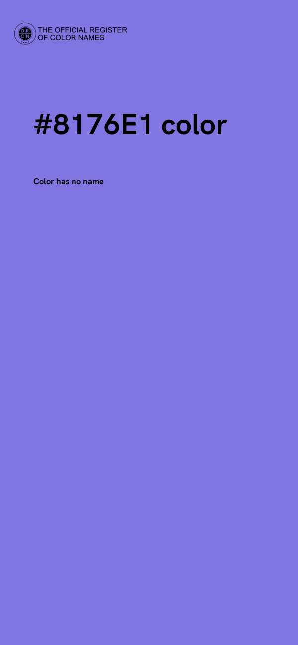 #8176E1 color image