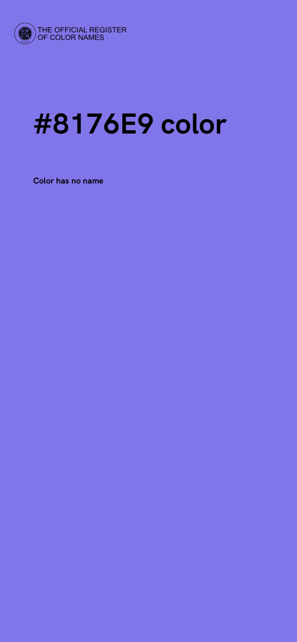 #8176E9 color image