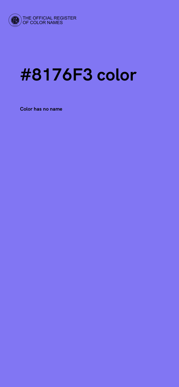 #8176F3 color image