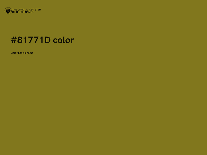 #81771D color image