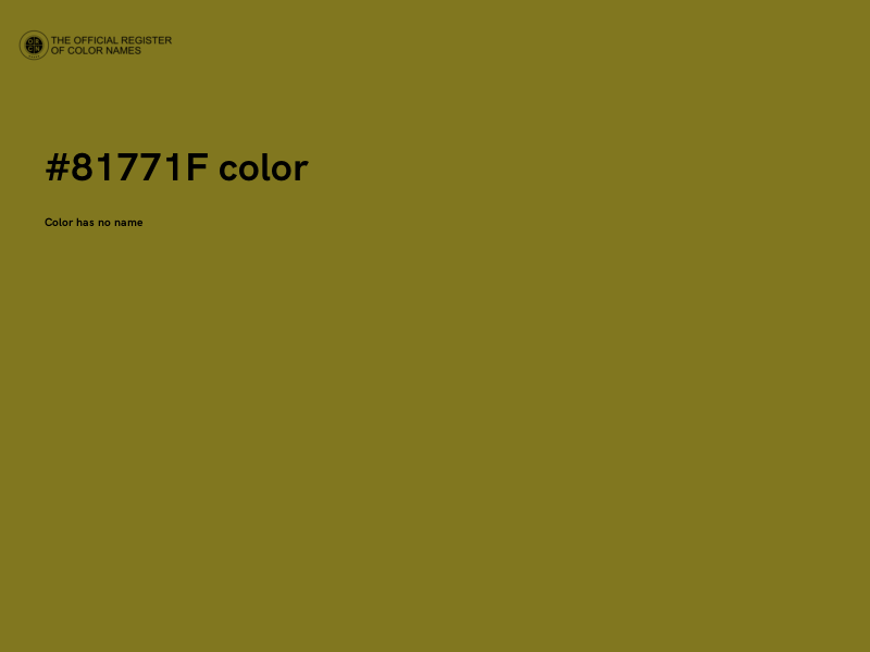 #81771F color image