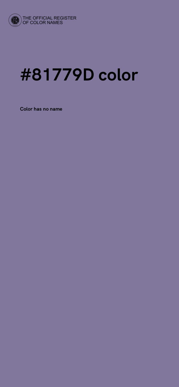 #81779D color image