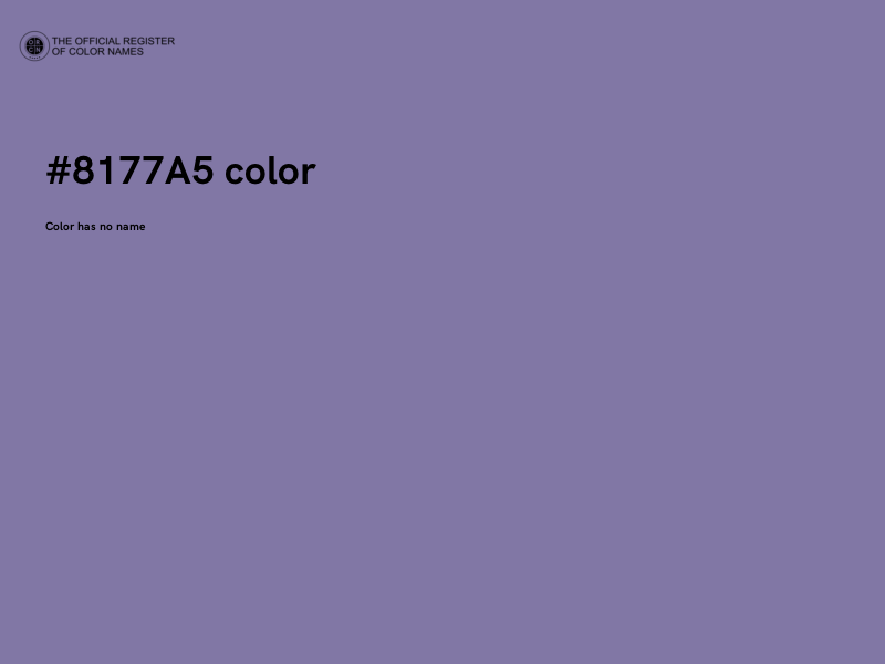 #8177A5 color image