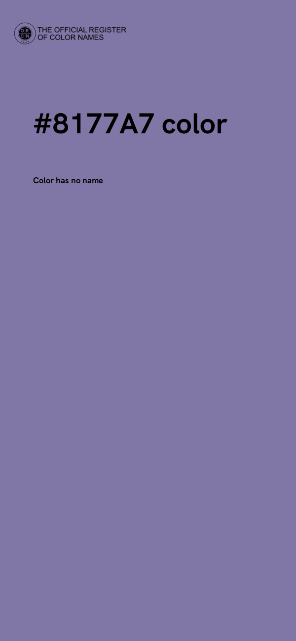 #8177A7 color image