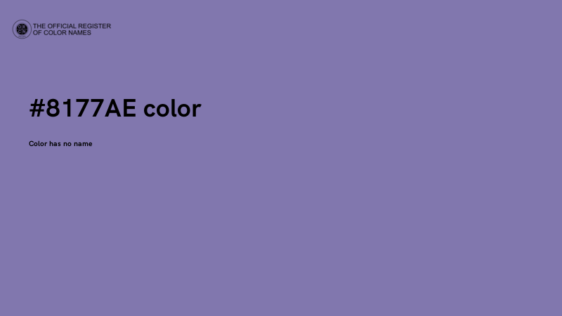 #8177AE color image