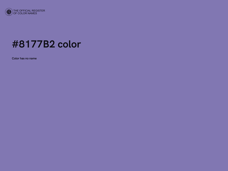 #8177B2 color image