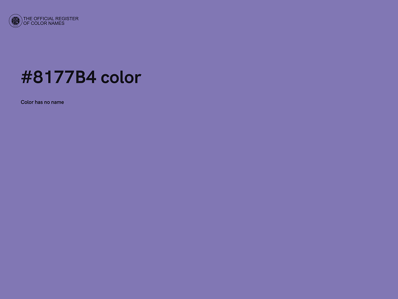 #8177B4 color image