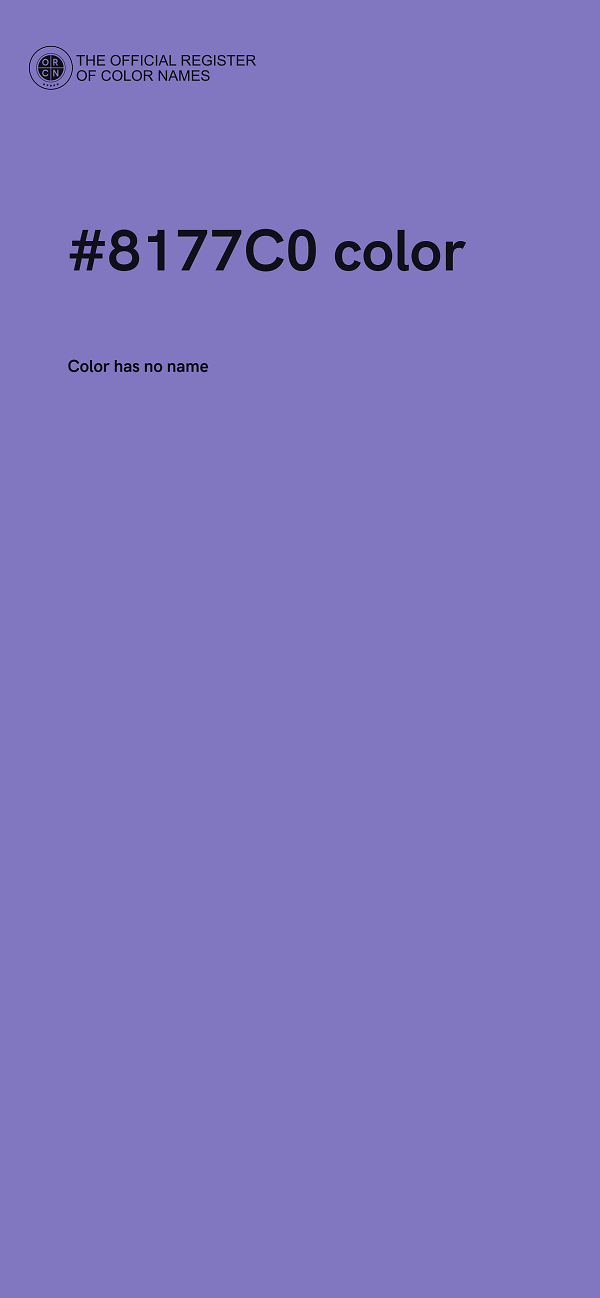 #8177C0 color image