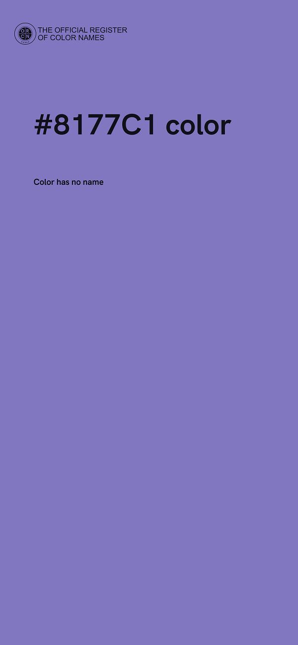 #8177C1 color image
