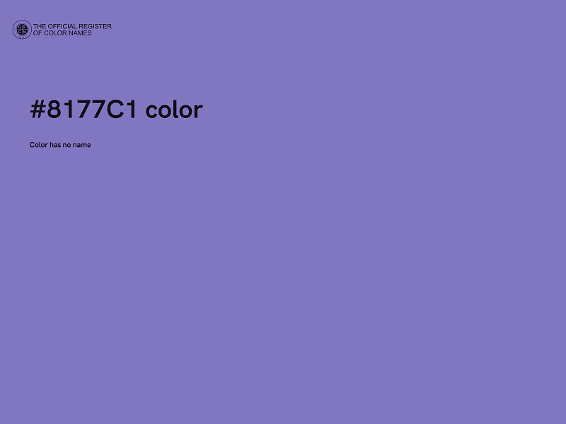#8177C1 color image