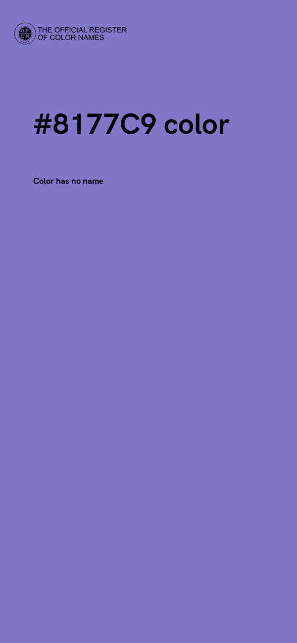 #8177C9 color image