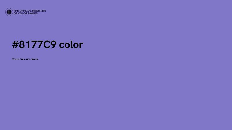 #8177C9 color image