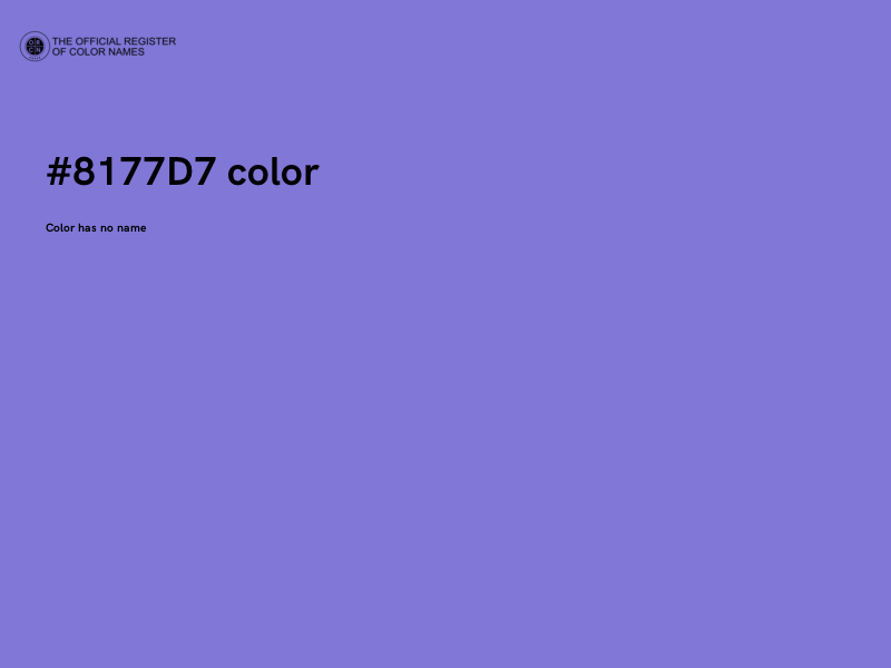#8177D7 color image
