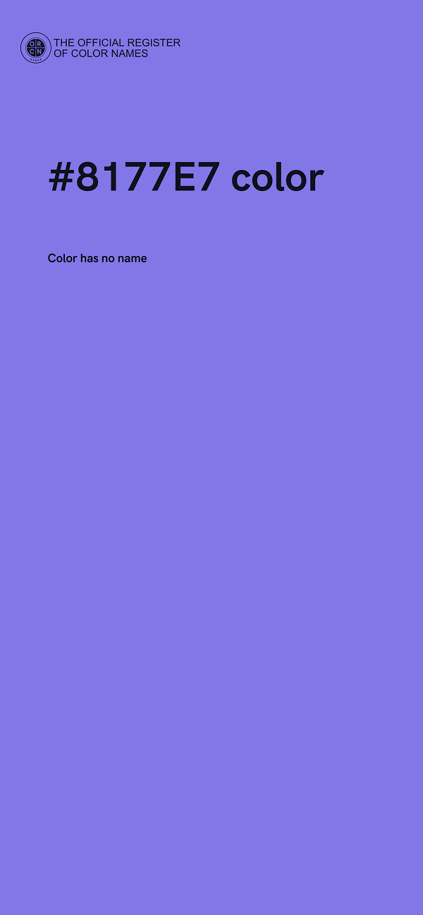 #8177E7 color image