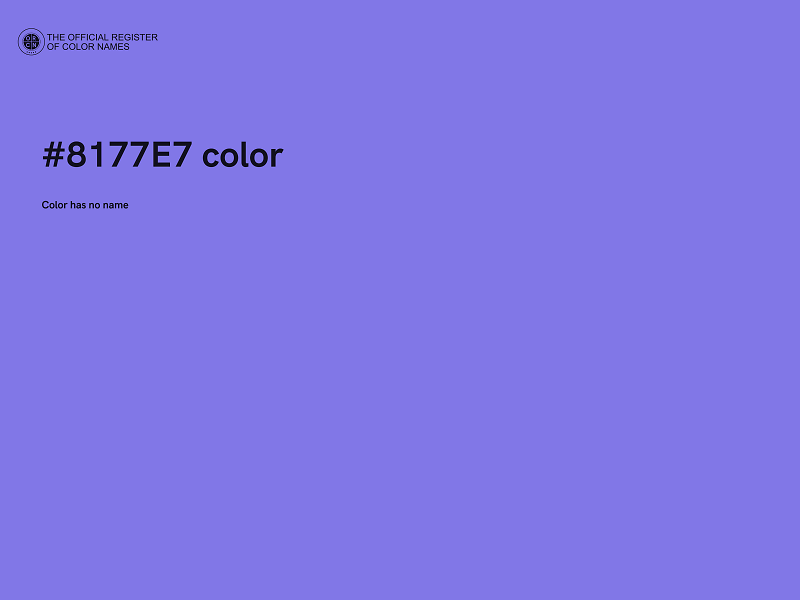 #8177E7 color image