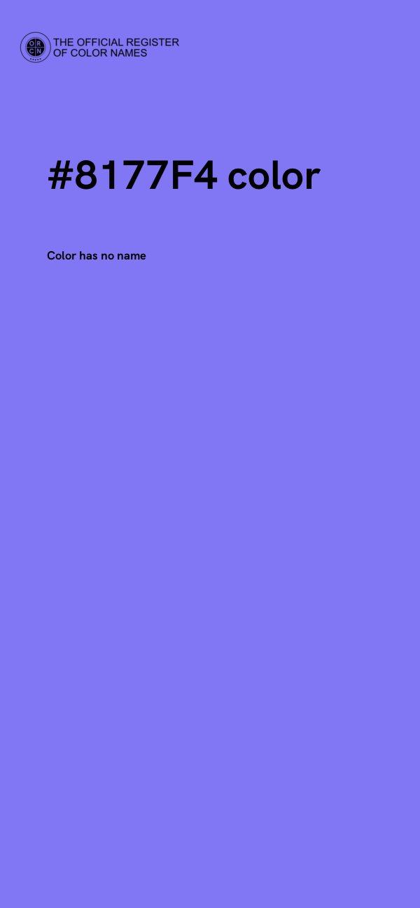 #8177F4 color image
